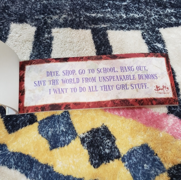 Vintage 90s Buffy the Vampire Slayer Bumper Sticker Book Dead stock nostalgia - Picture 3 of 4